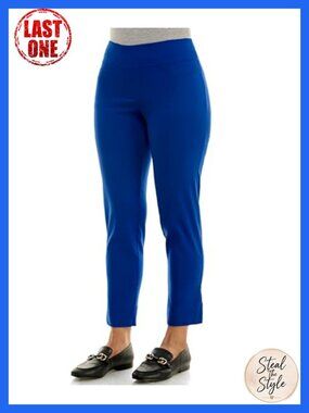 Pull-On Ankle Pants Slim Fit Work Travel Casual